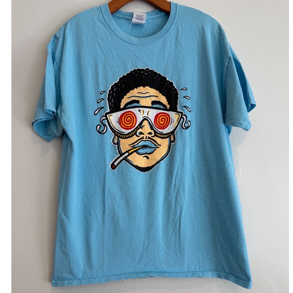 2014-2015 Chance The Rapper Social Experiment Tour T Shirt Large Light Blue Rap